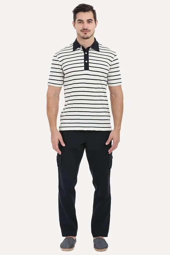 Relaxed Fit Garment Dyed Washed Cargo