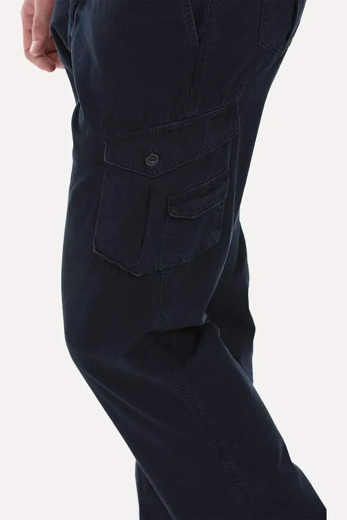Relaxed Fit Garment Dyed Washed Cargo