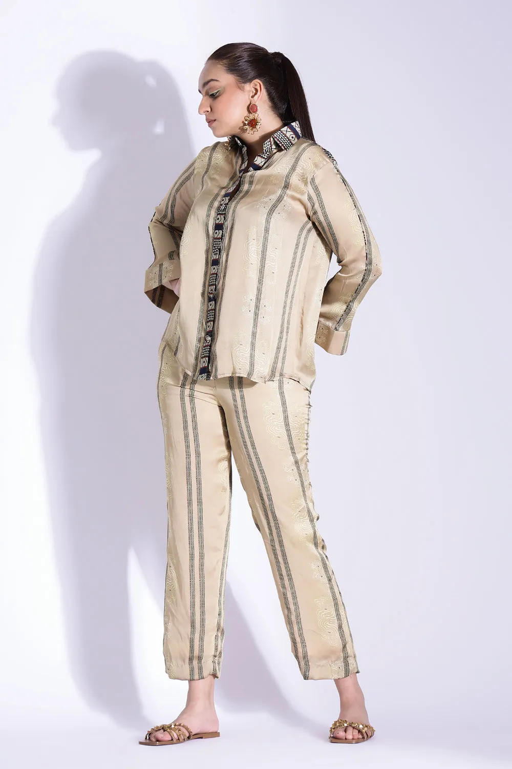 Relaxed Fit Shirt And Tapered Pants