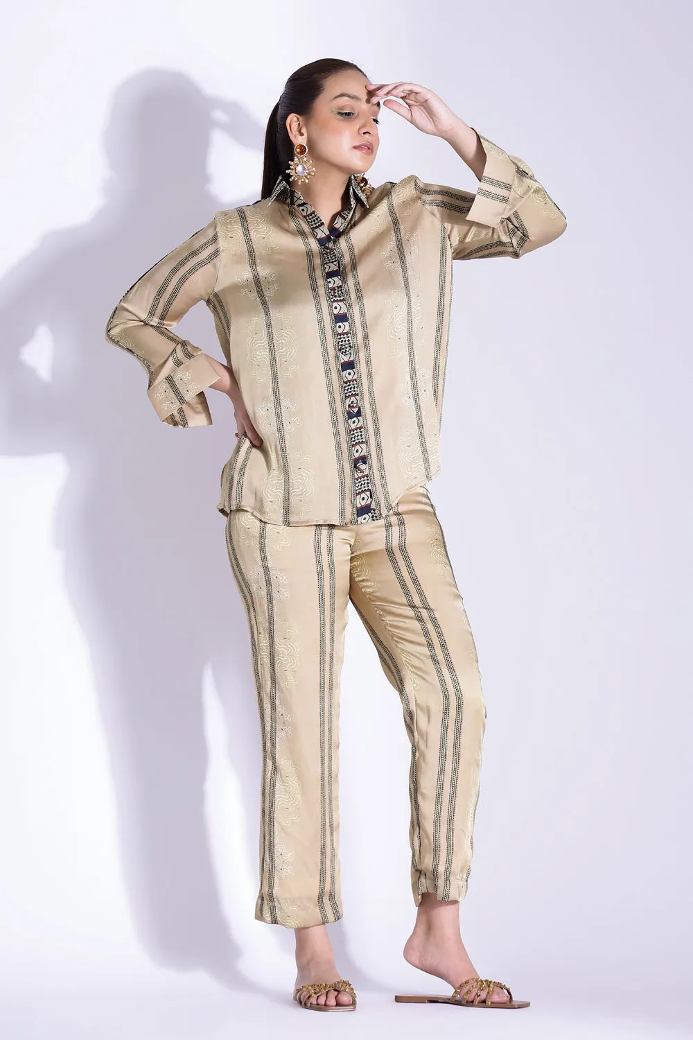 Relaxed Fit Shirt And Tapered Pants