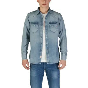 Replay Men's Classic Blue Long Sleeve Shirt