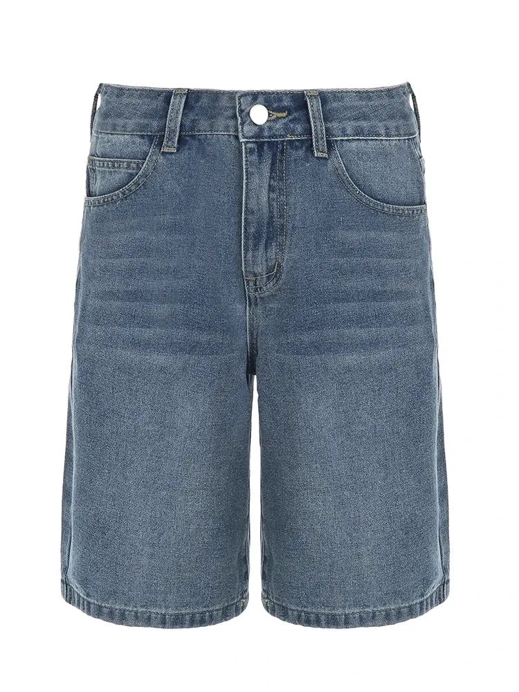Rockmore Y2K Low-Rise Jeans Shorts (Jorts)