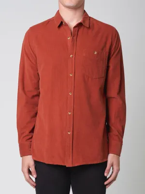 Rolla's - Men At Work Cord Shirt - Orange