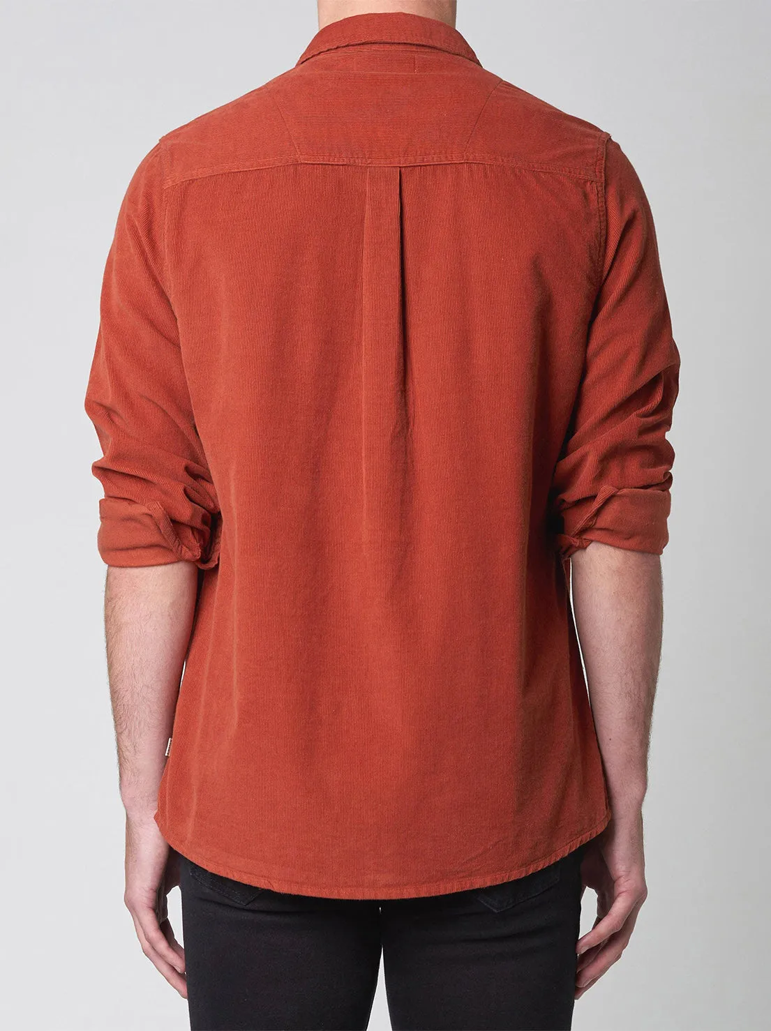 Rolla's - Men At Work Cord Shirt - Orange