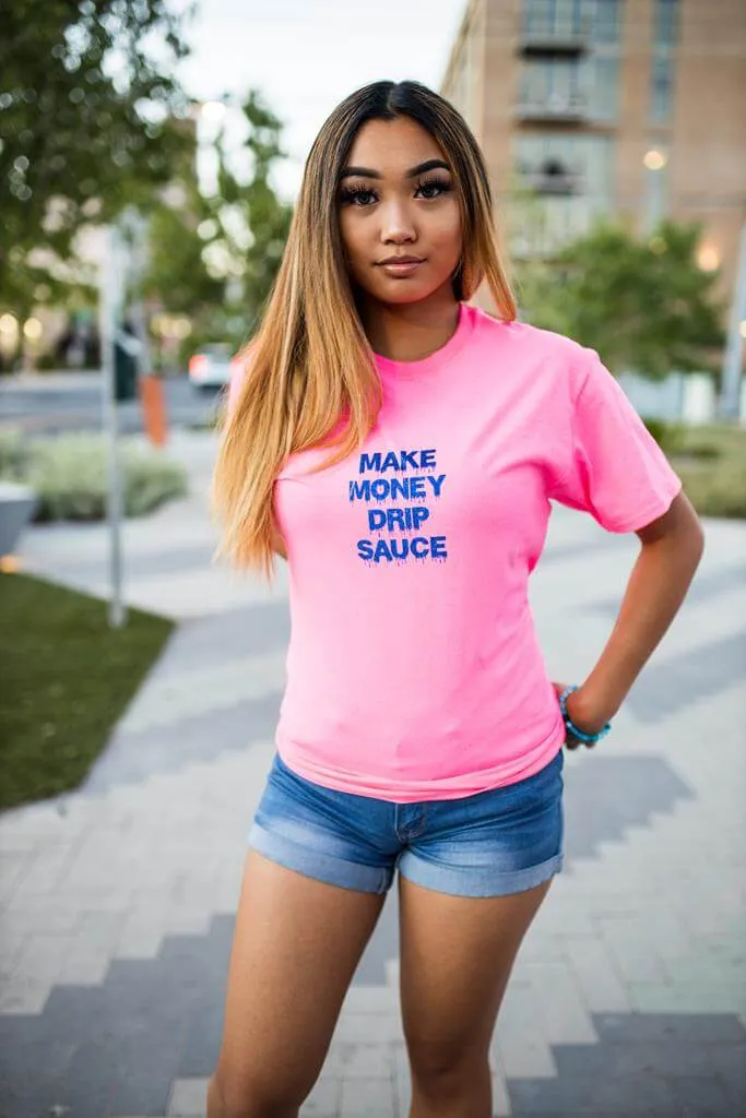 Royal Blue Glitter MMDS | Pink Tee