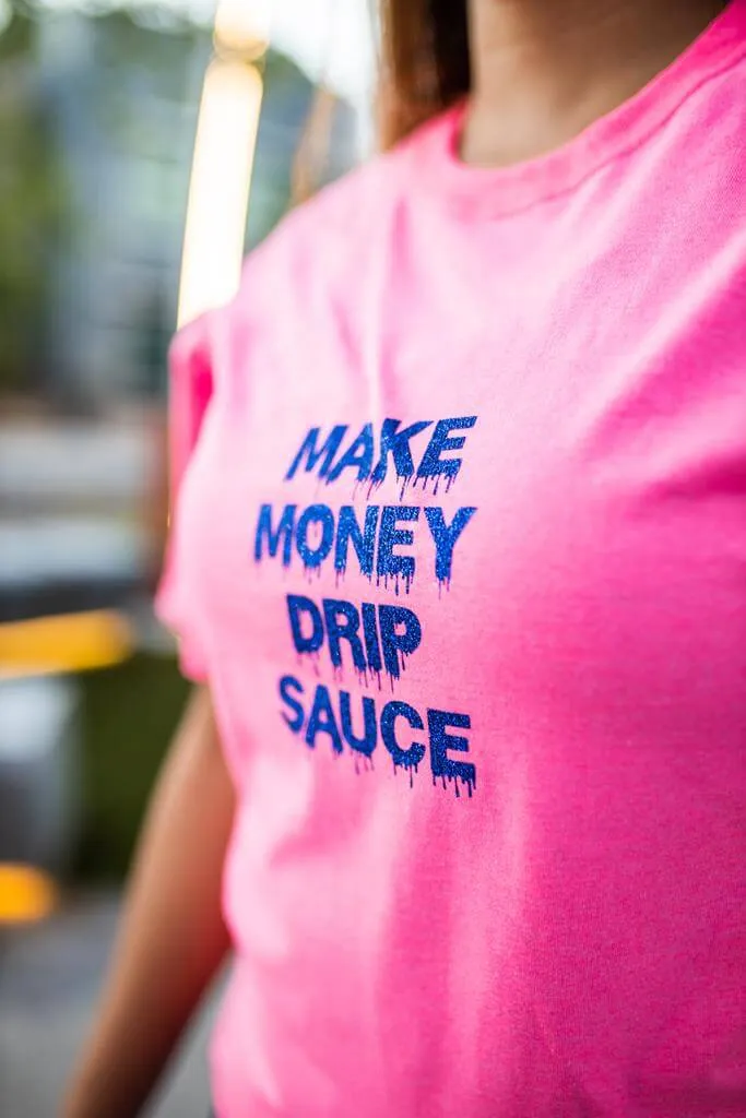 Royal Blue Glitter MMDS | Pink Tee