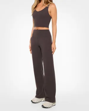 RUE WIDE LEG ULTRA FLEX LITE PANT COFFEE BEAN