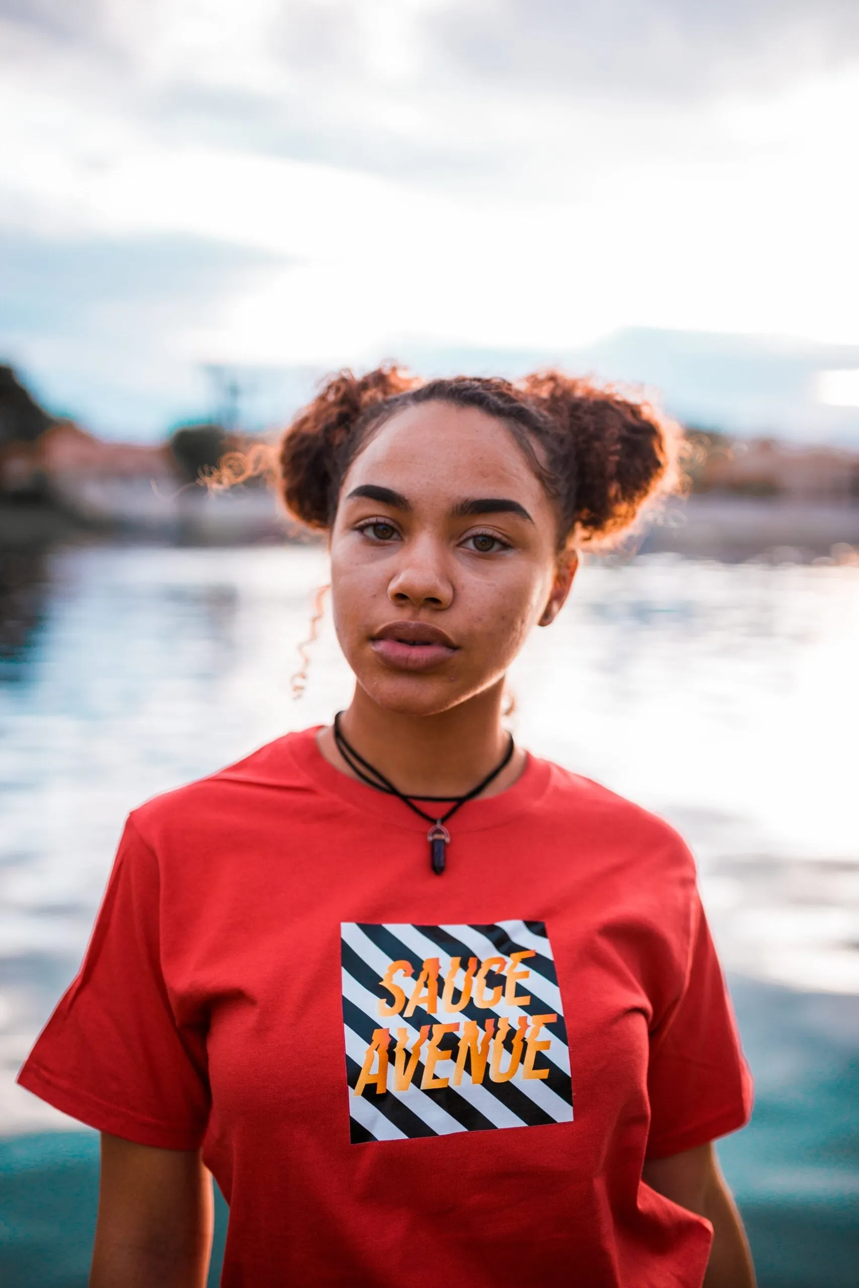 SA B&W Box | Red Tee