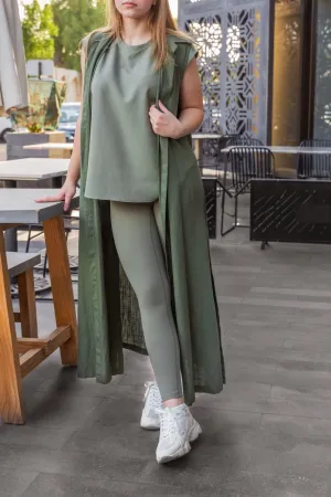 Sage Green Buttery Soft Everyday Leggings 25" - Yoga, Workout, Lounge