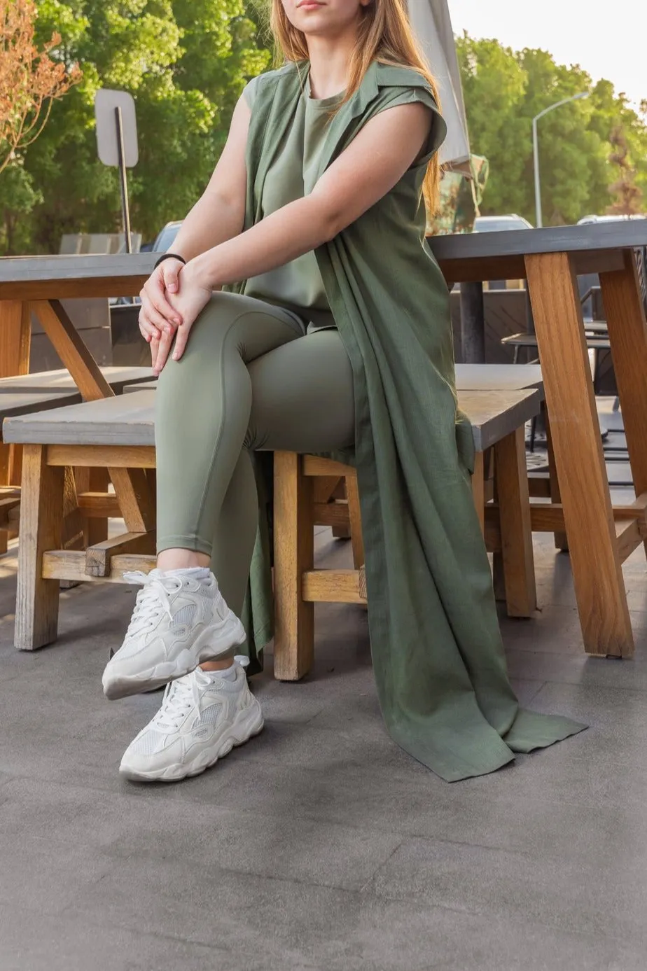 Sage Green Buttery Soft Everyday Leggings 25" - Yoga, Workout, Lounge
