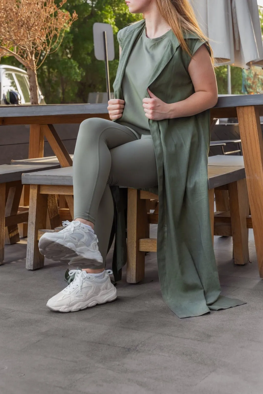 Sage Green Buttery Soft Everyday Leggings 25" - Yoga, Workout, Lounge