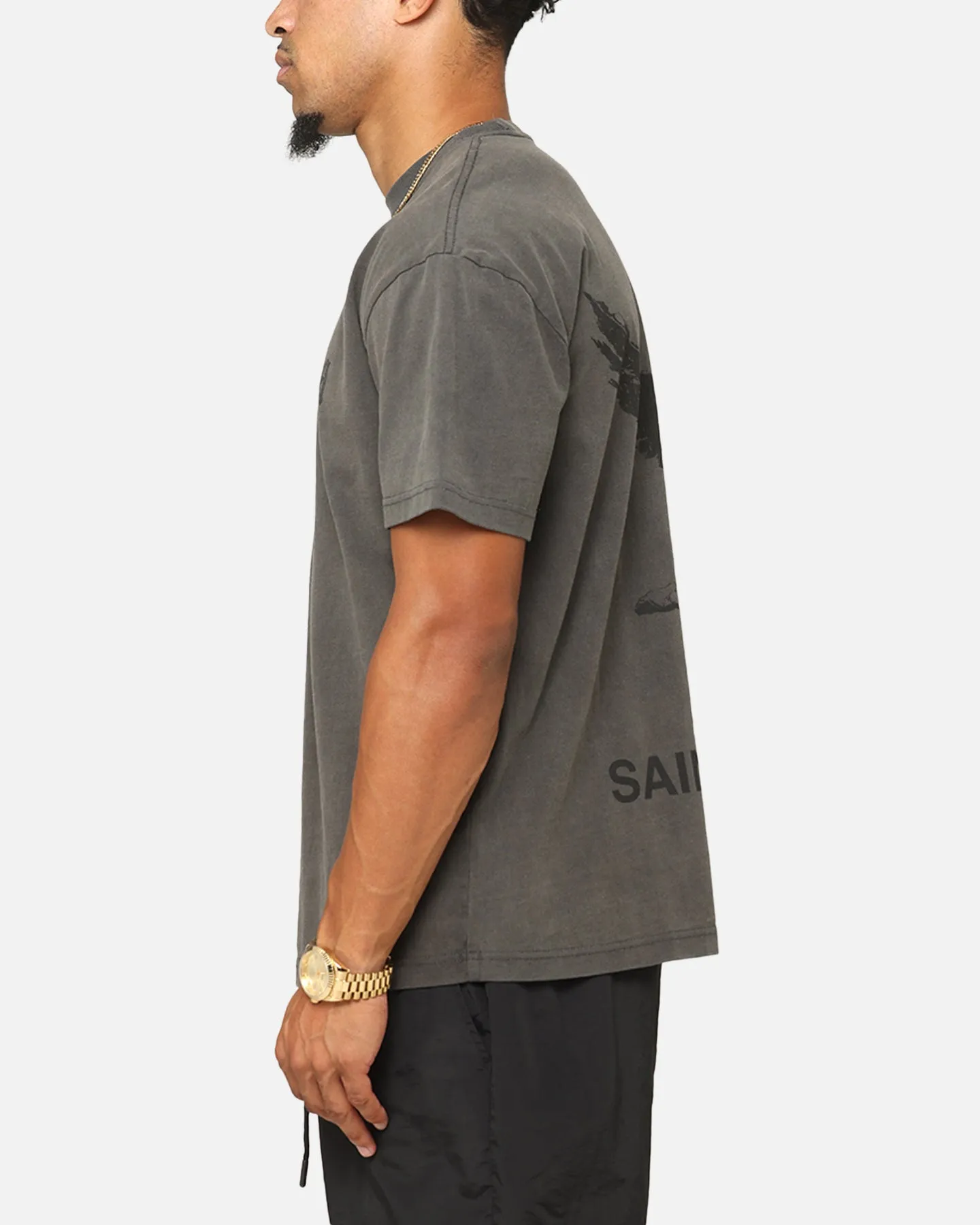 Saint Morta Nothing Is Forever Boxy T-Shirt Black Wash