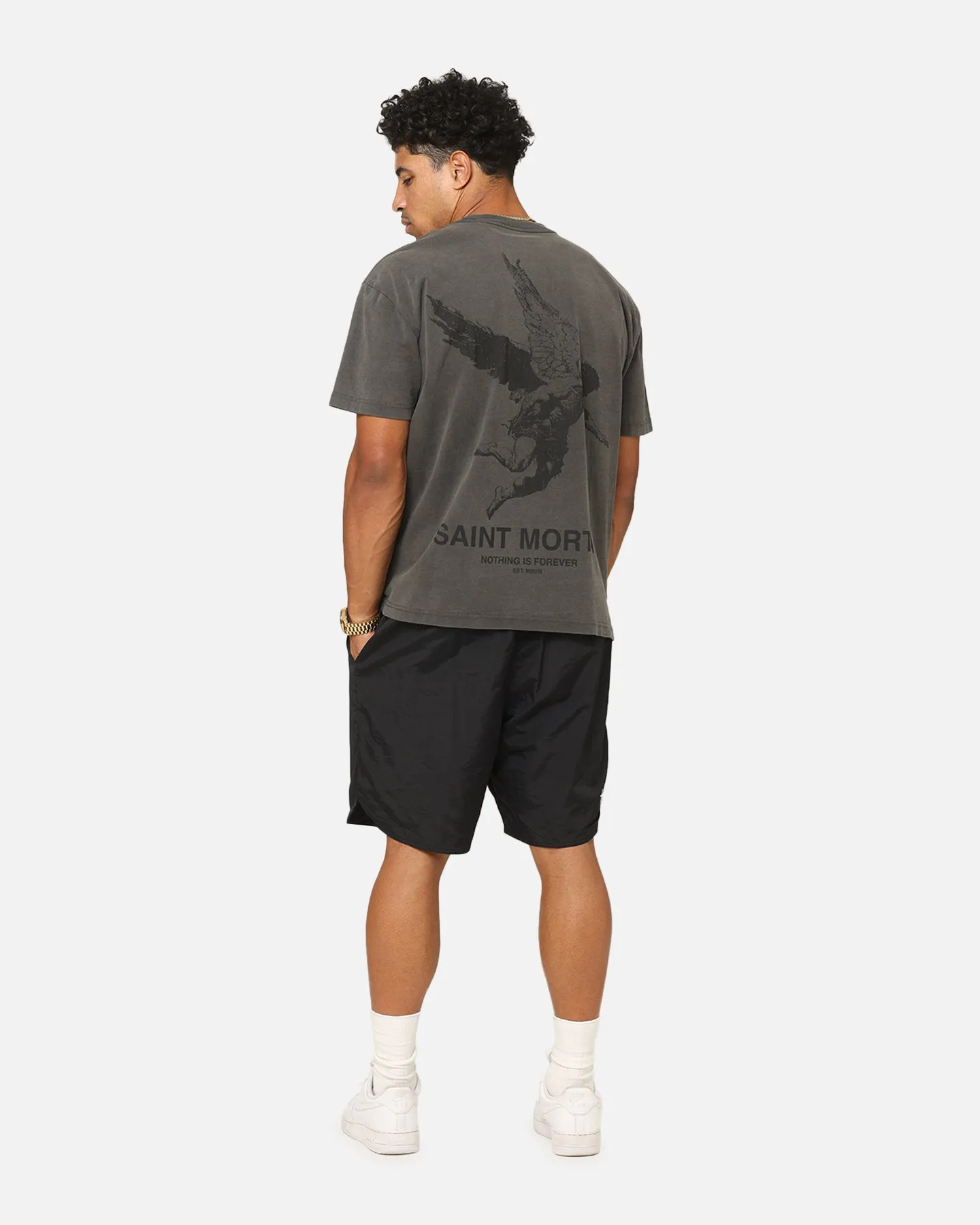Saint Morta Nothing Is Forever Boxy T-Shirt Black Wash
