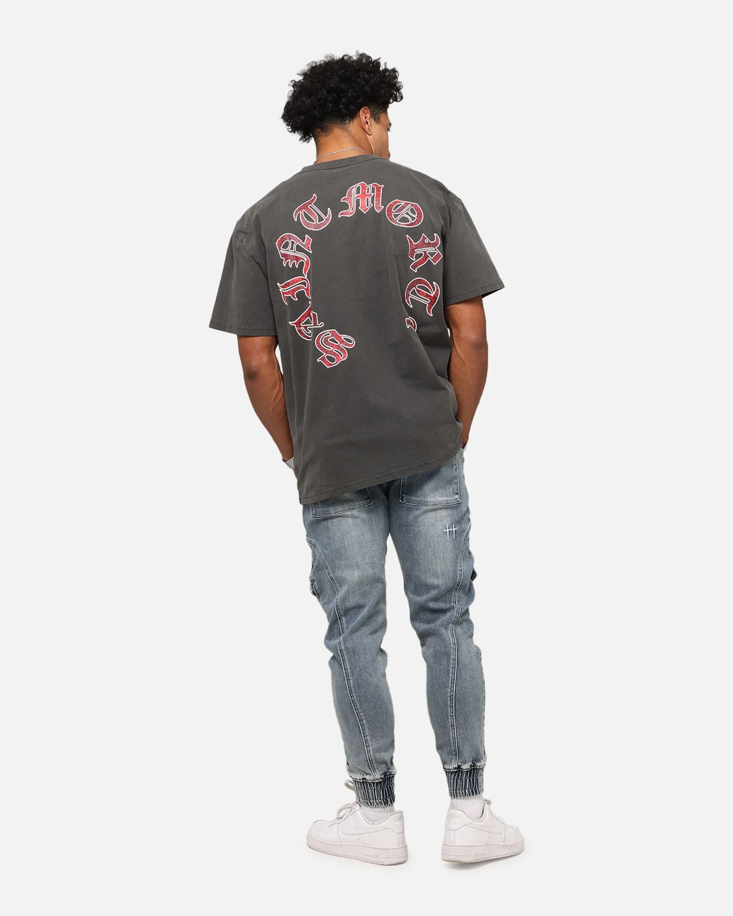 Saint Morta Worldwide Boxy T-Shirt Black Wash