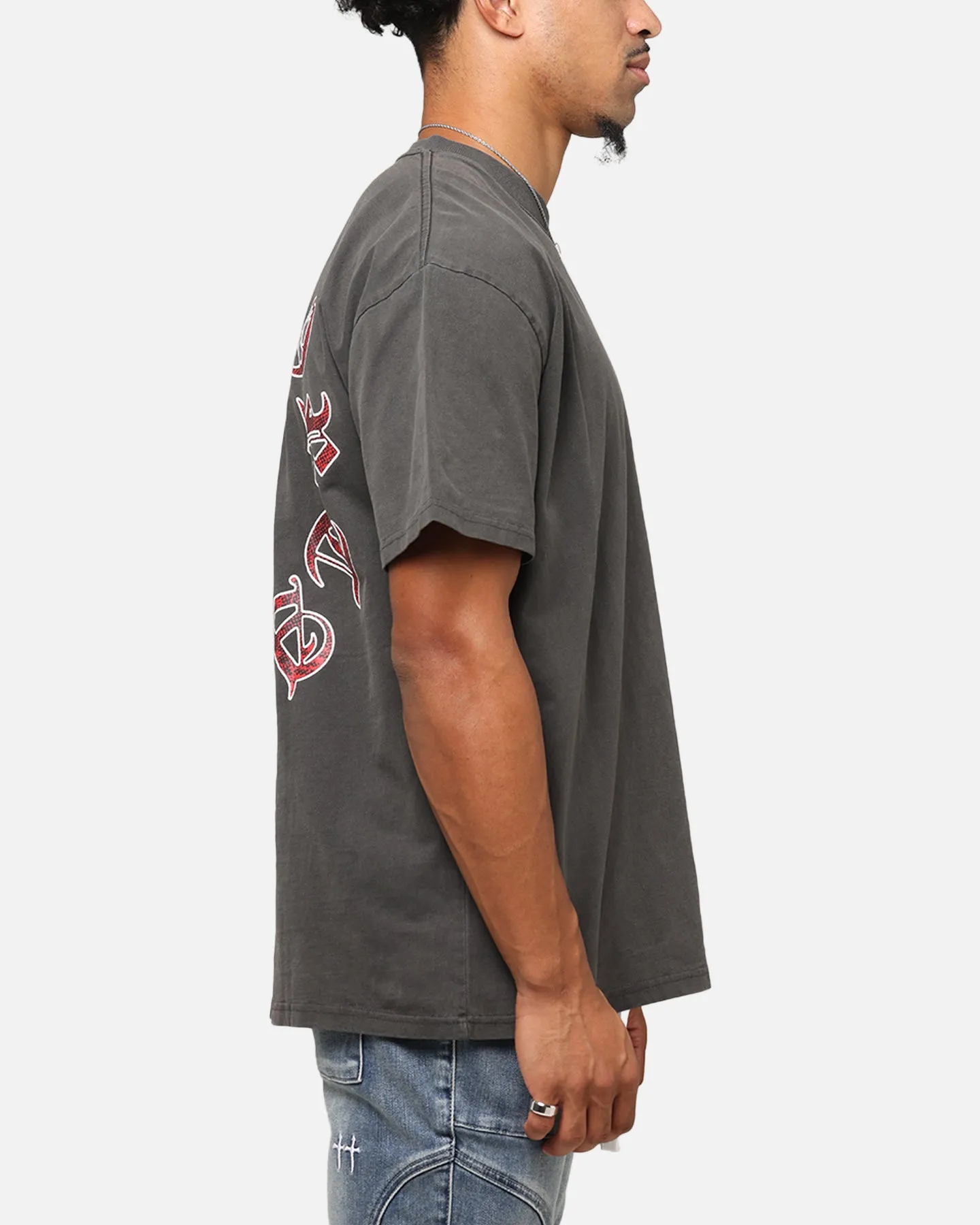 Saint Morta Worldwide Boxy T-Shirt Black Wash
