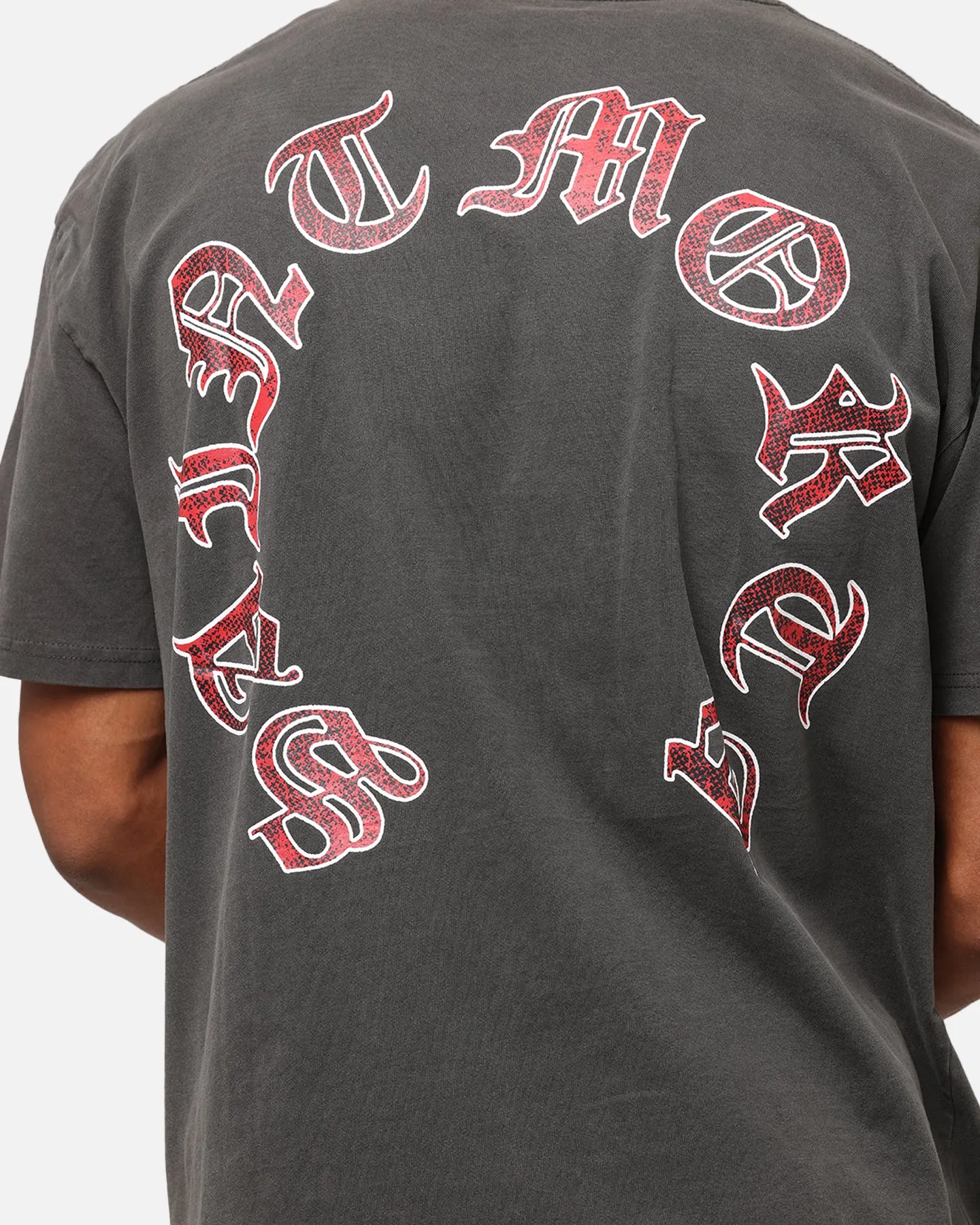 Saint Morta Worldwide Boxy T-Shirt Black Wash