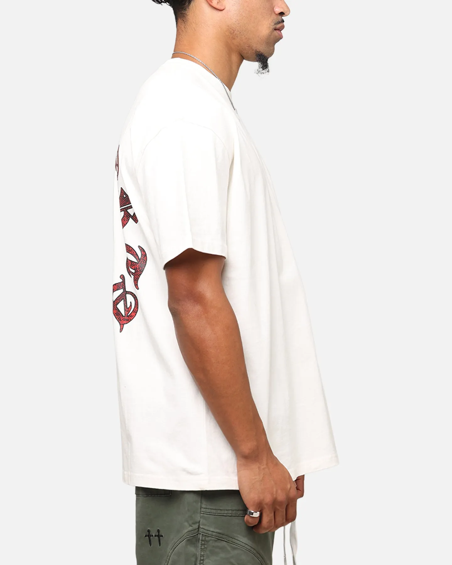 Saint Morta Worldwide Boxy T-Shirt Off White