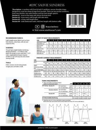 Sauvie Sundress Curvy Fit Pattern --- Sew House Seven