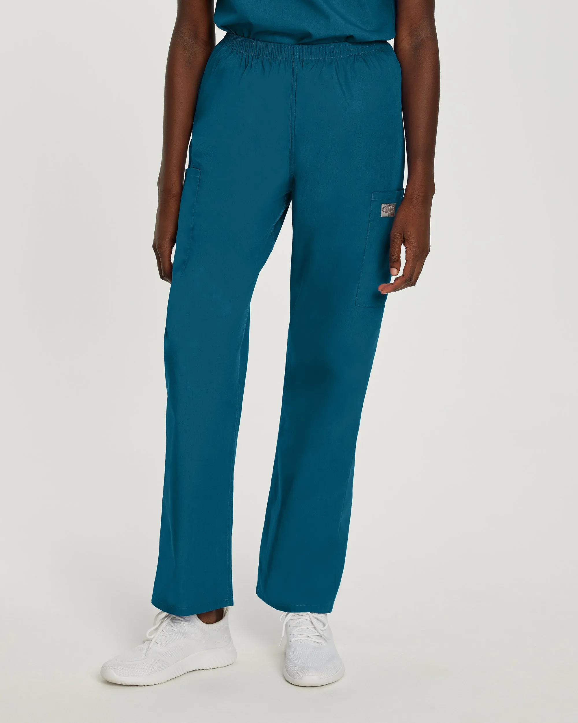 Scrub Zone 83221 Women's Cargo Scrub Pants Caribbean