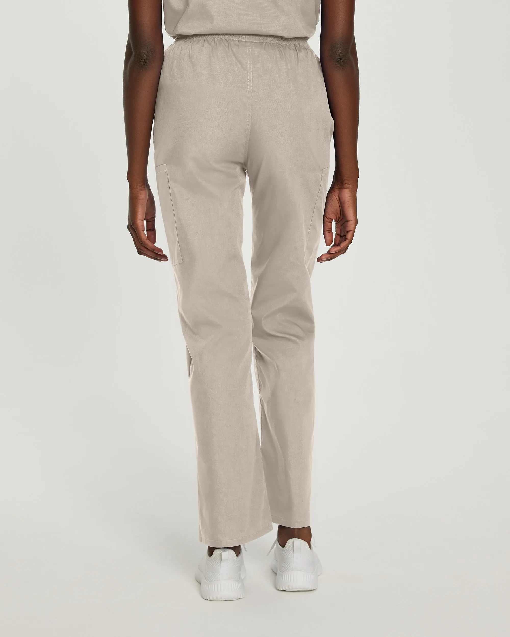 Scrub Zone 83221 Women's Cargo Scrub Pants Sandstone