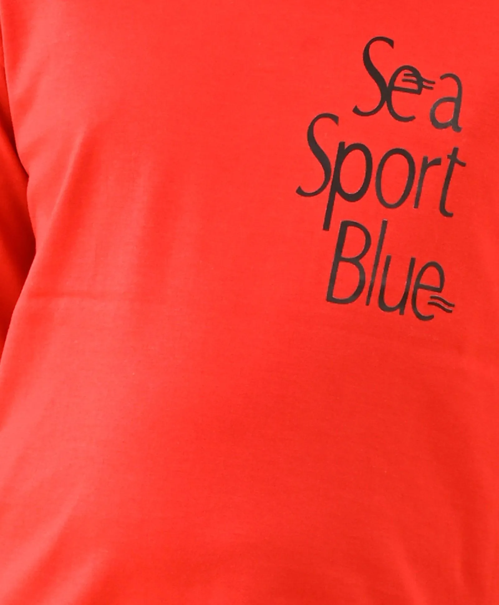 SEA SPORT BLUE ORANGE LONG SLEEVES TSHIRT - ORANGE