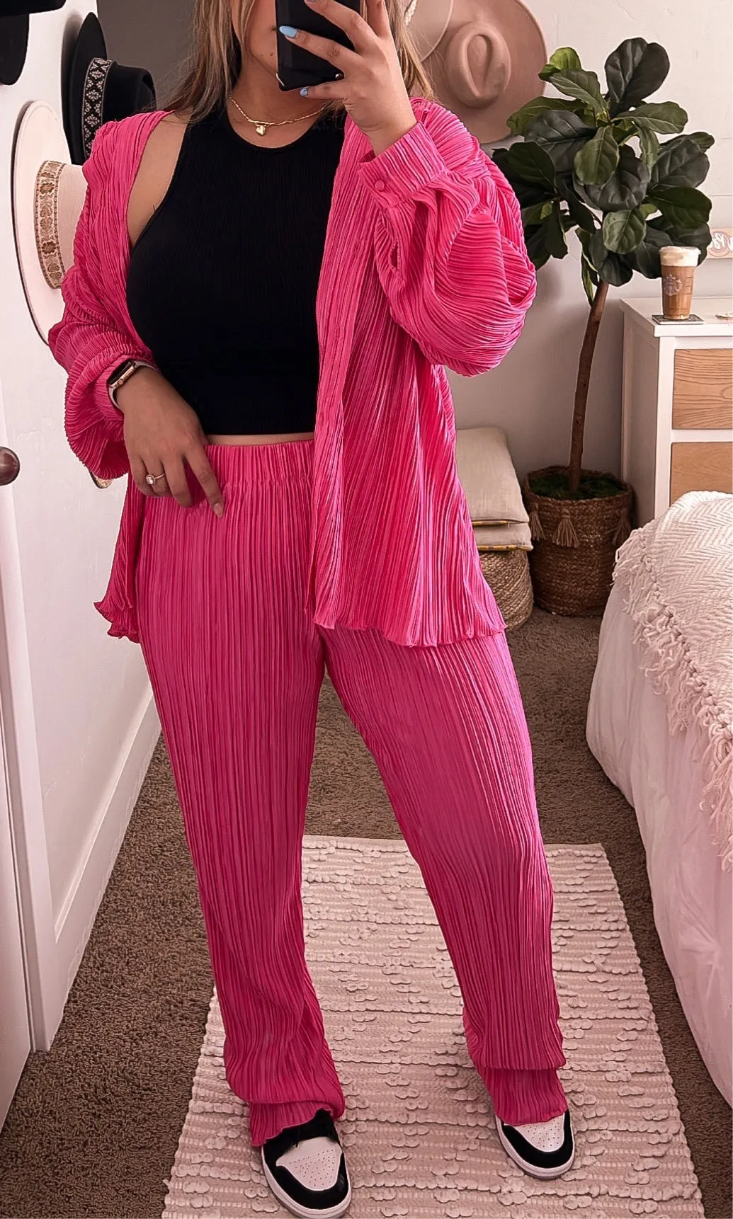 self made pleaded pants