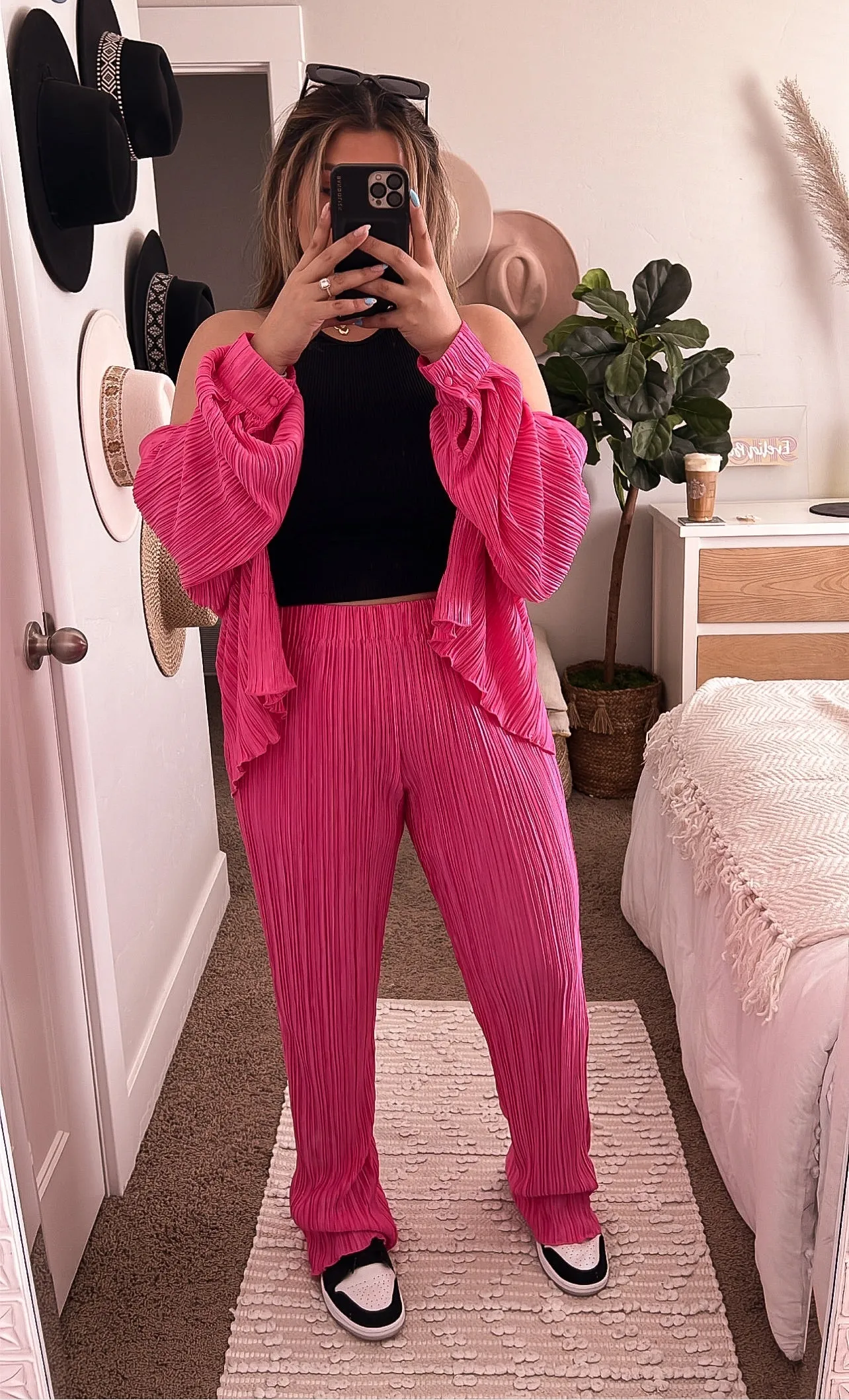 self made pleaded pants