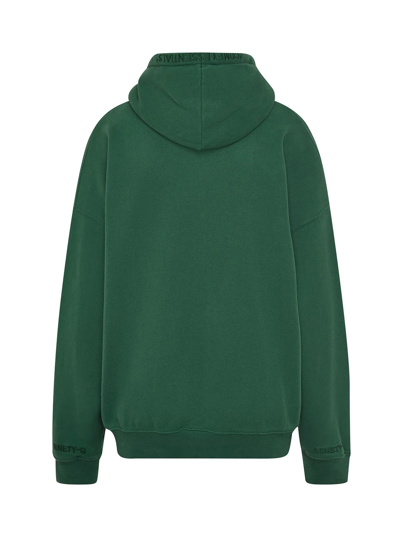 SET - ESSENTIALS - ZIPPER HOODIE AND SHORTS • FOREST GREEN