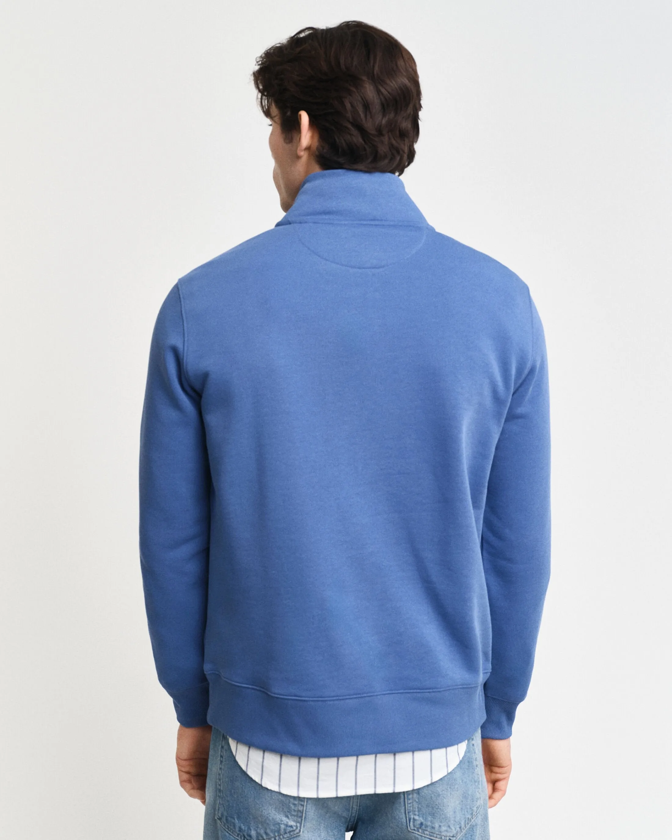 Shield Half-Zip Sweatshirt in Blue
