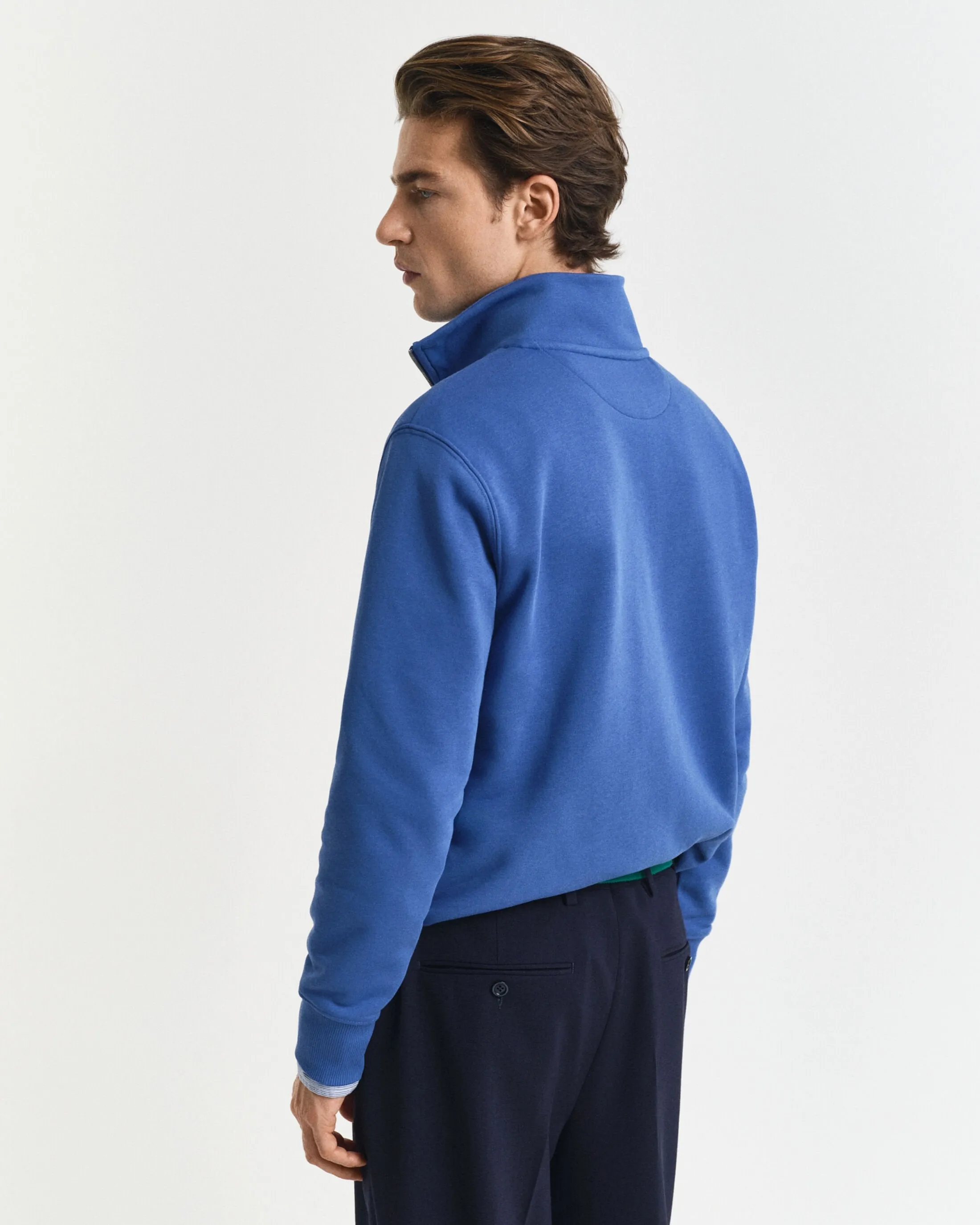 Shield Half-Zip Sweatshirt in Blue