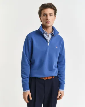 Shield Half-Zip Sweatshirt in Blue