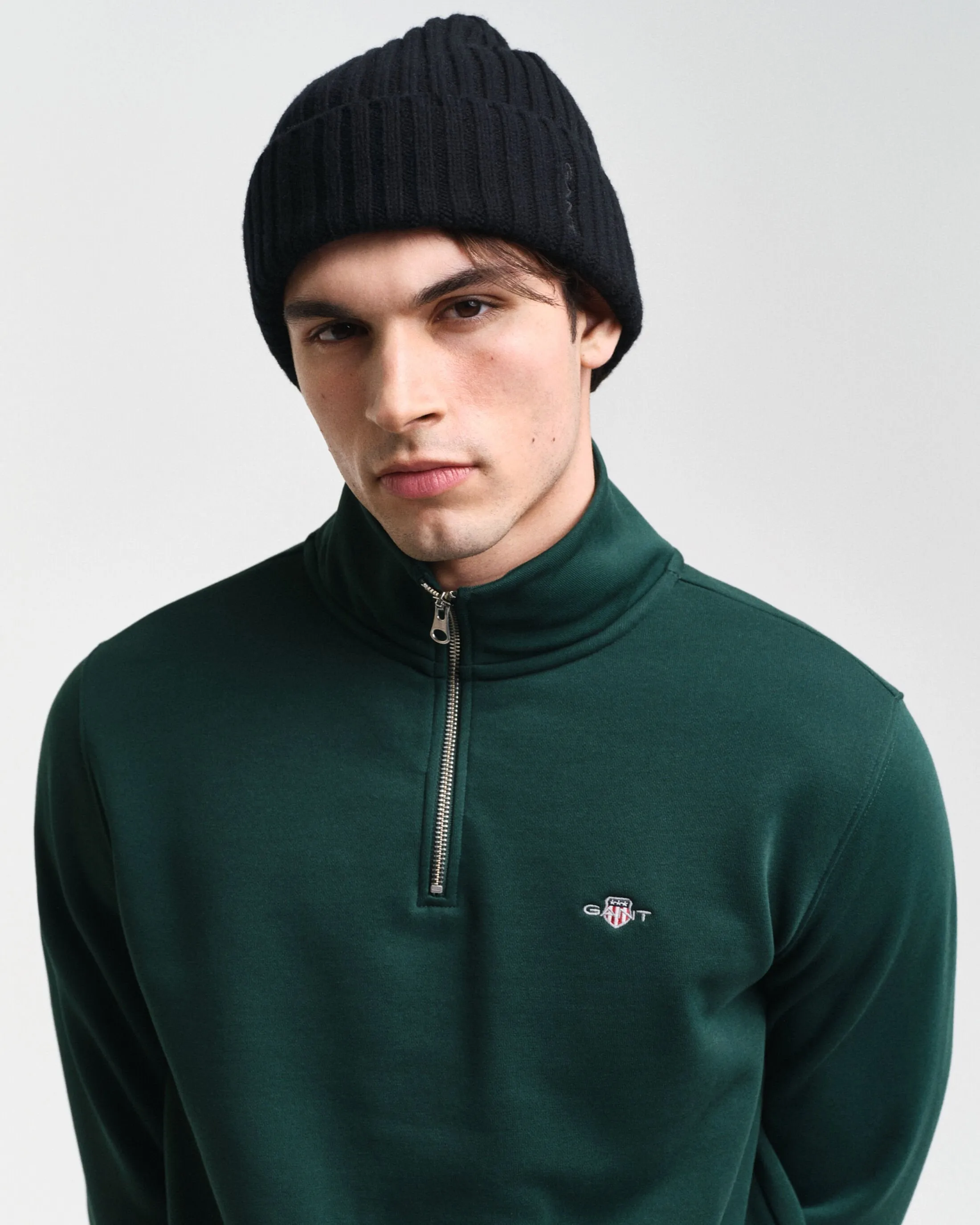 Shield Half-Zip Sweatshirt in Green