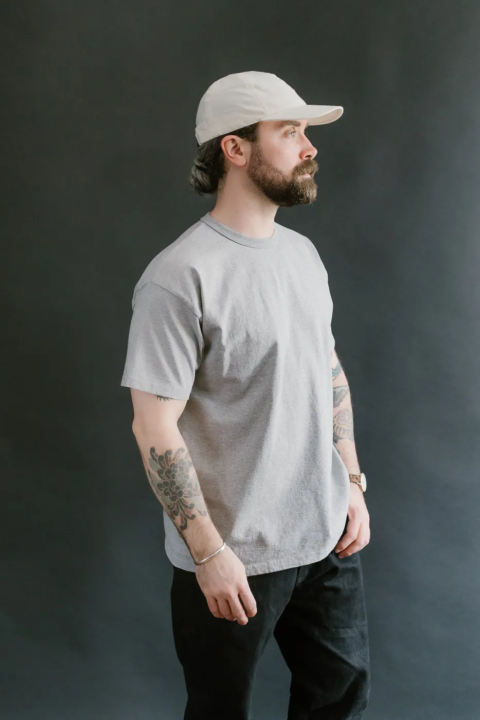SJST-M - Heavyweight Plain T-Shirt  - Gray