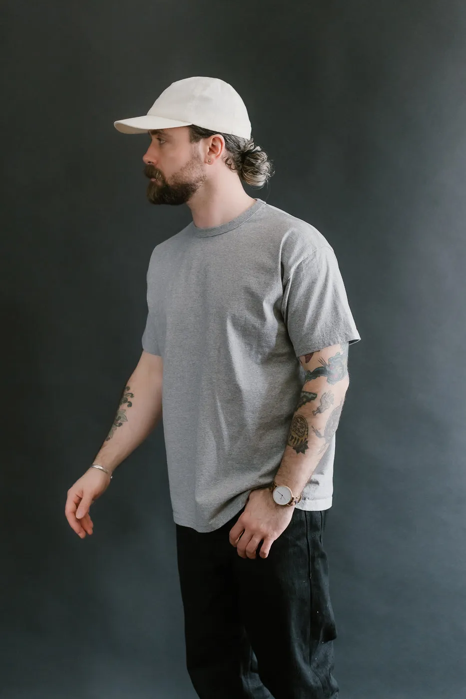 SJST-M - Heavyweight Plain T-Shirt  - Gray