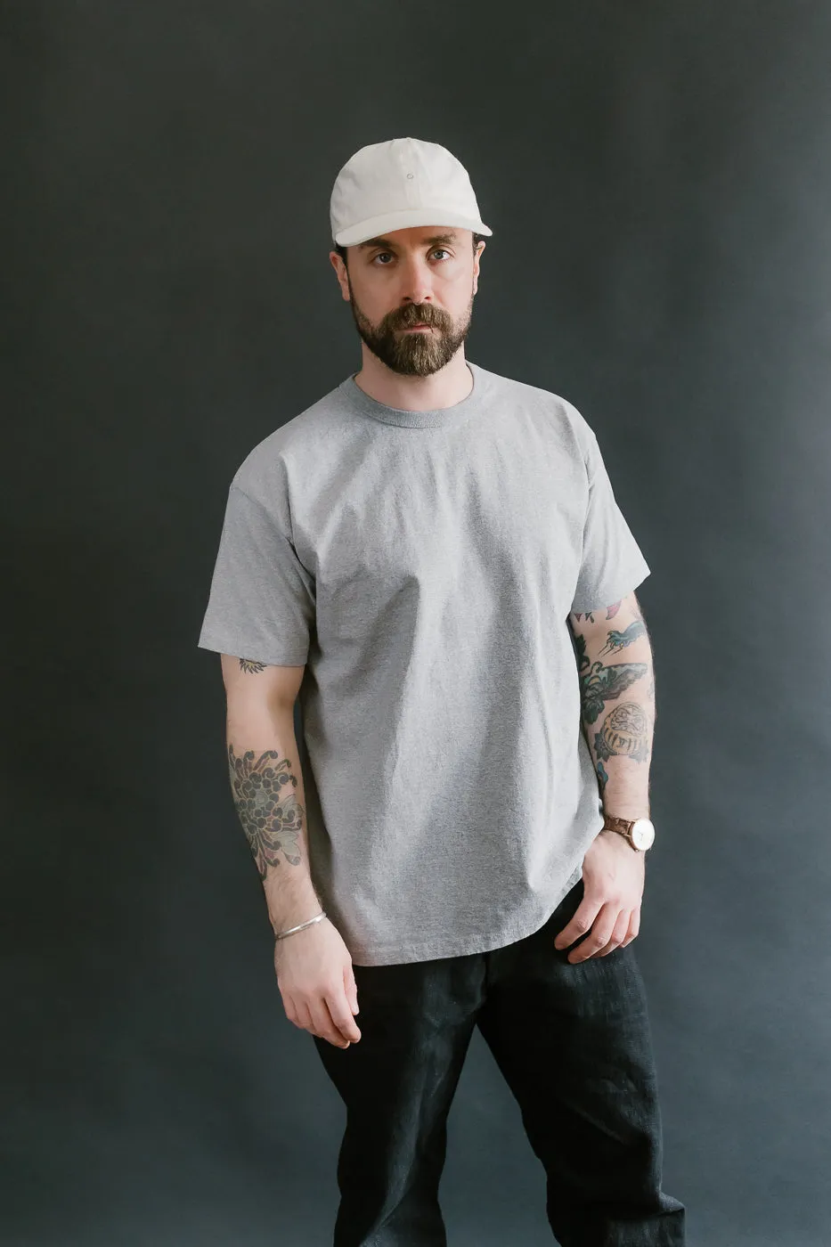 SJST-M - Heavyweight Plain T-Shirt  - Gray