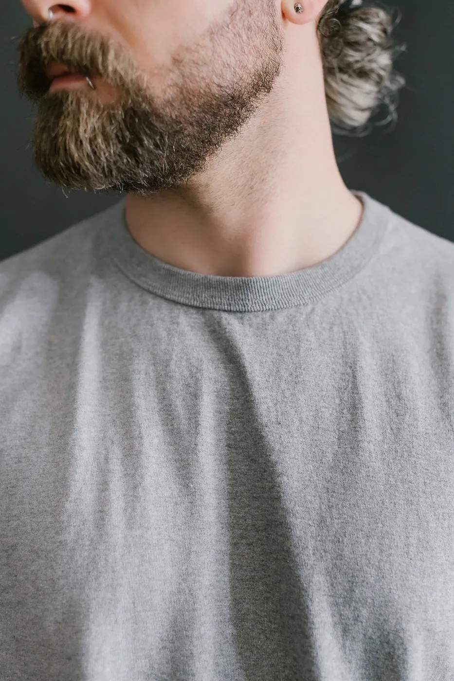 SJST-M - Heavyweight Plain T-Shirt  - Gray