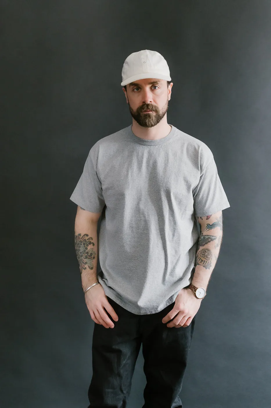 SJST-M - Heavyweight Plain T-Shirt  - Gray