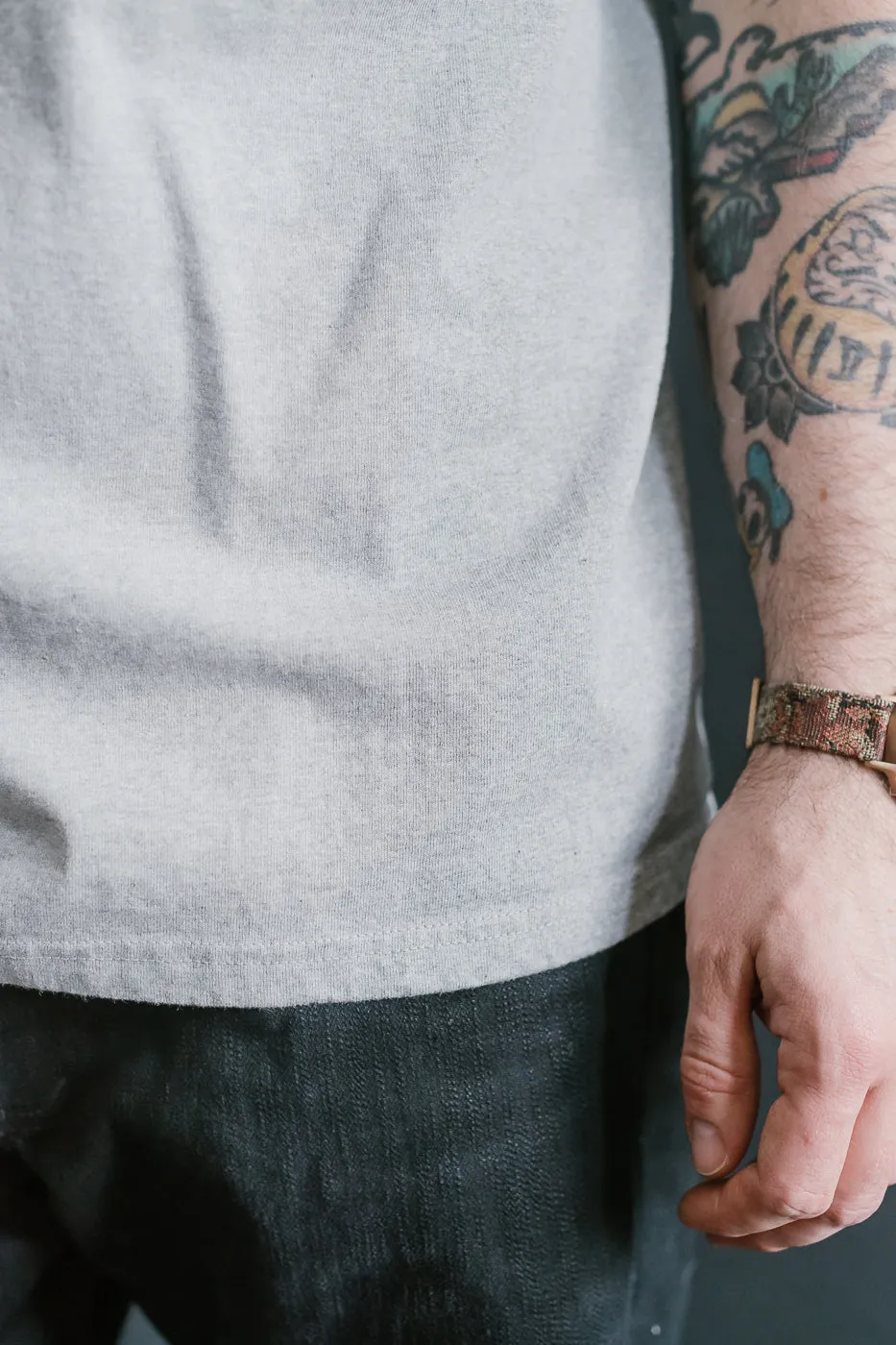 SJST-M - Heavyweight Plain T-Shirt  - Gray