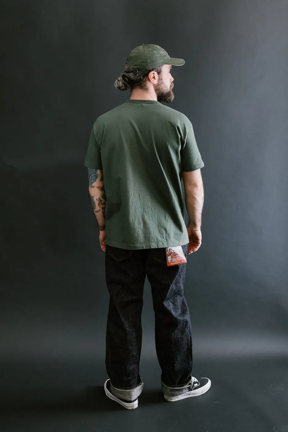 SJST-ML - Heavyweight Plain T-Shirt  - Moss Green