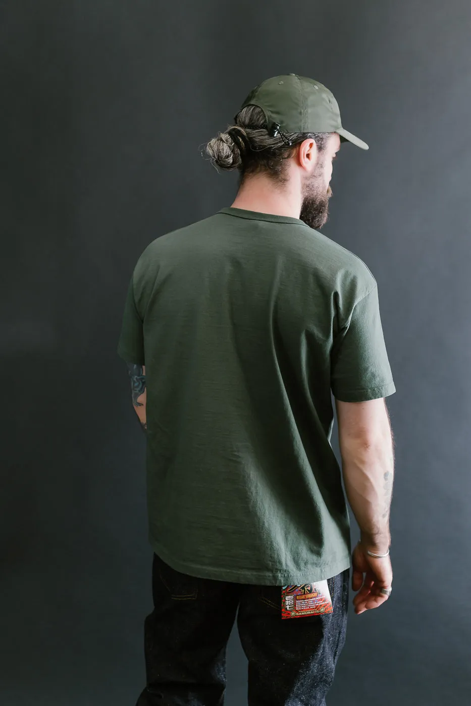 SJST-ML - Heavyweight Plain T-Shirt  - Moss Green