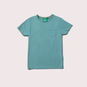 Sky Blue Organic Pocket Short Sleeve T-Shirt