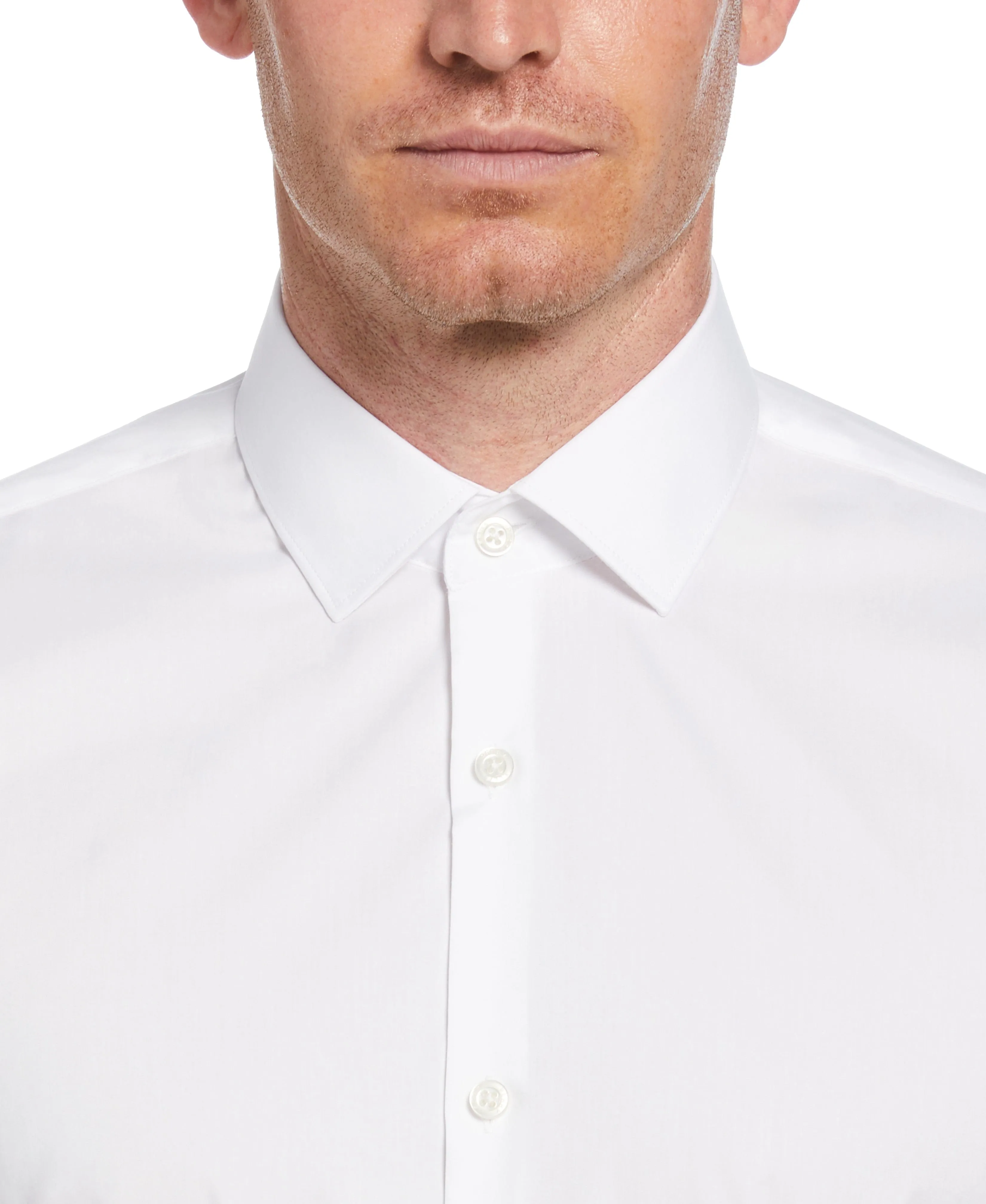Slim Fit Solid Dress Shirt