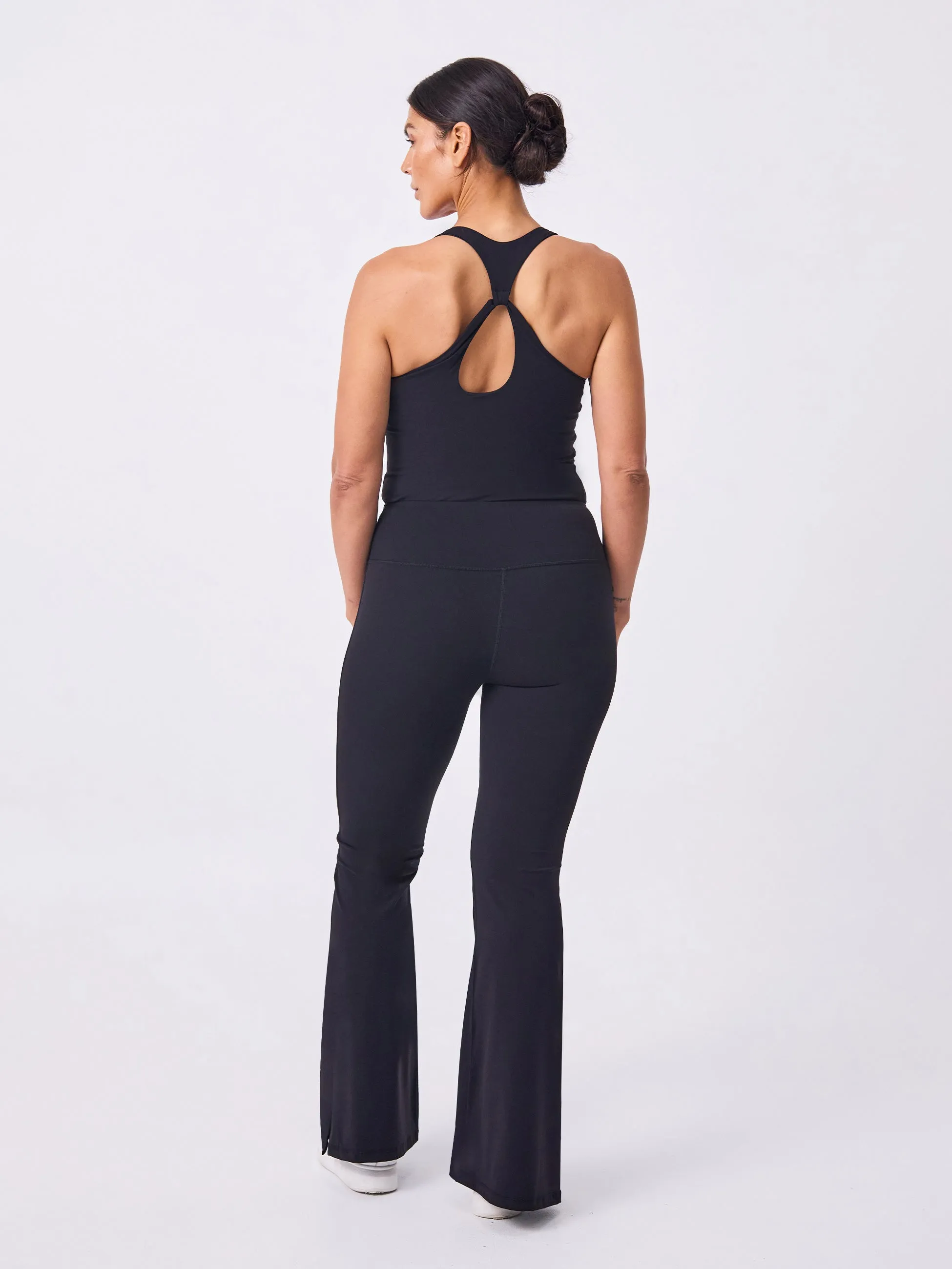 Soft Touch Flare Legging - Black