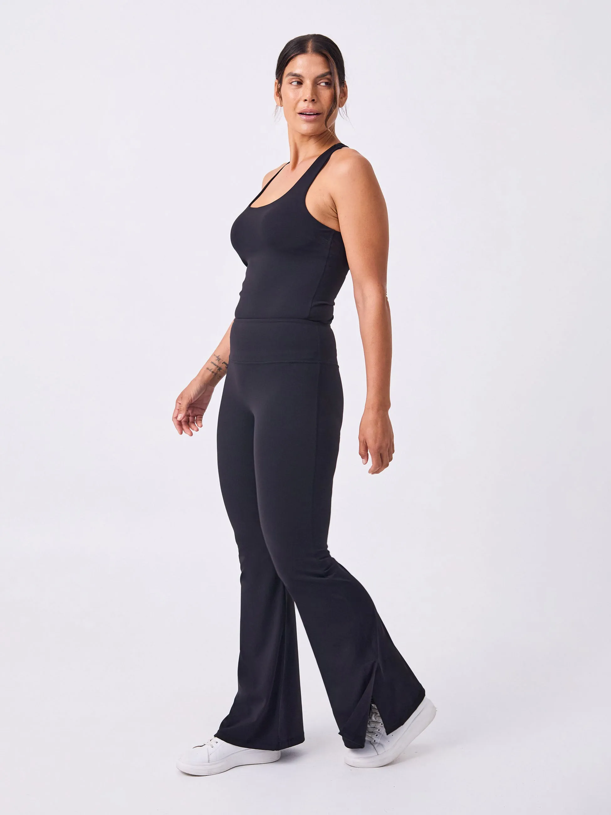 Soft Touch Flare Legging - Black