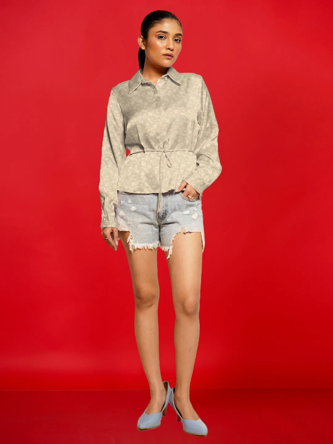 Solid Classic Collared Shirt