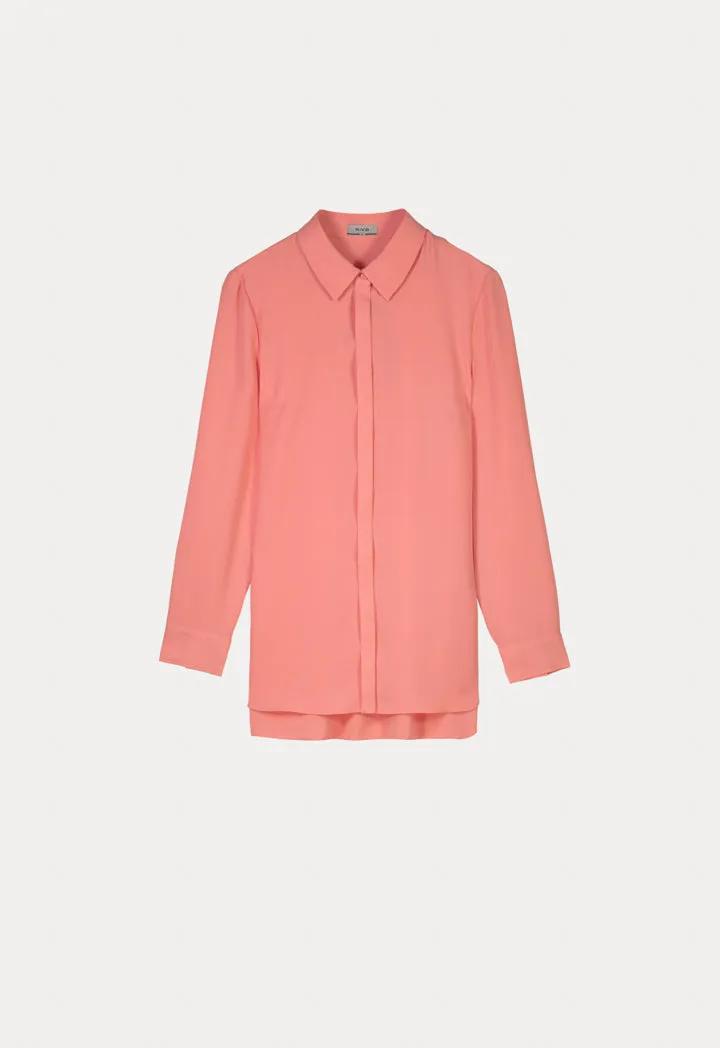 Solid Shirt With Side Flap
