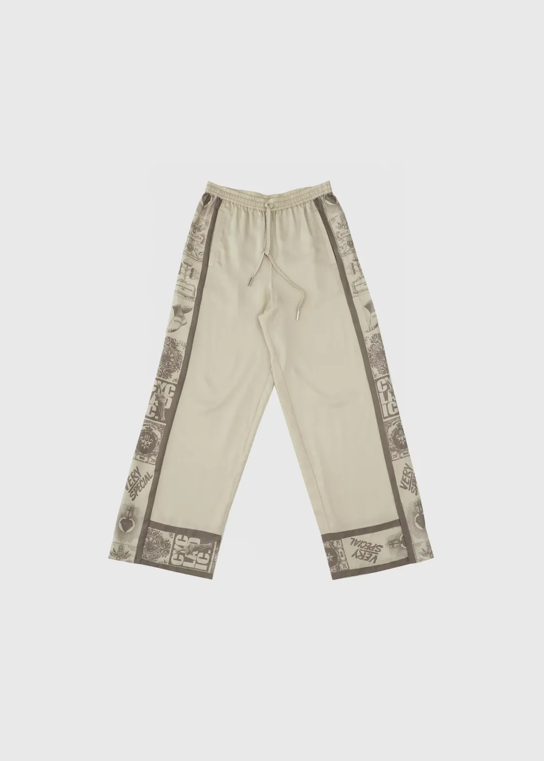 SOMETHING VERY SPECIAL MSG Grid Suzy Pants - Oat Milk