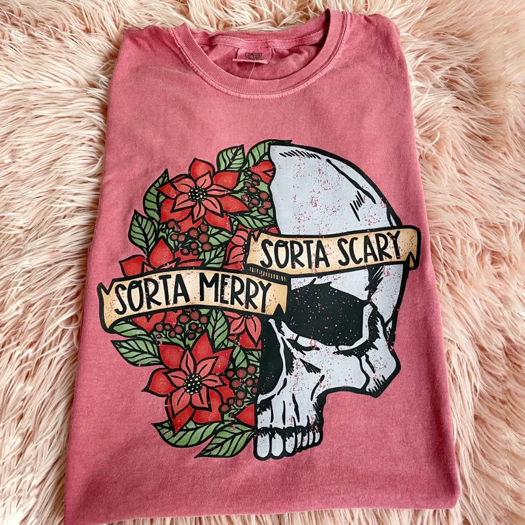 Sorta Merry  Sorta Scary Holiday Tee