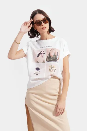 State Of Freedom Boxy Graphic Tee
