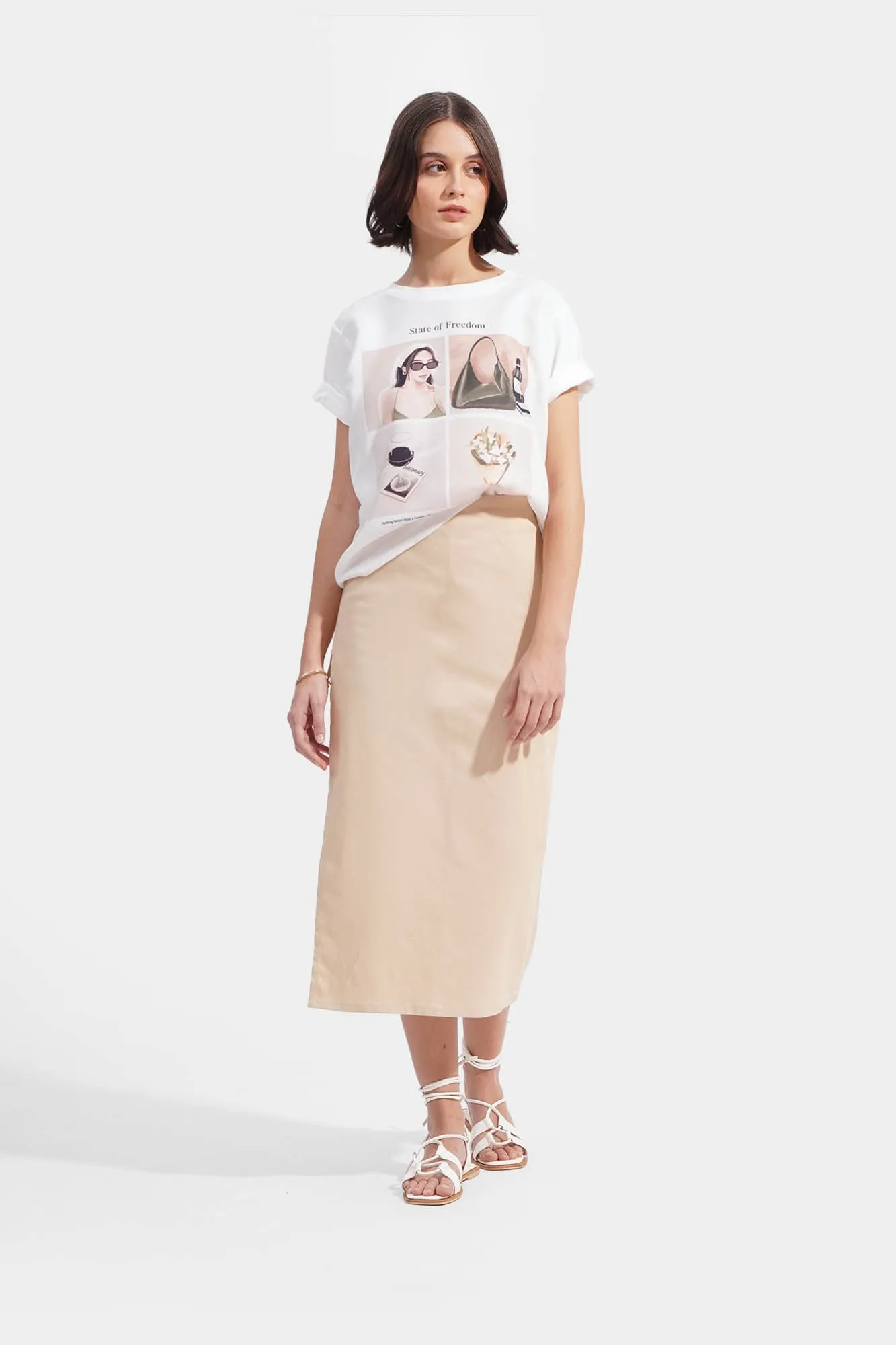 State Of Freedom Boxy Graphic Tee
